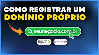 Como REGISTRAR UM DOMÍNIO no Registro BR e na Hostinger