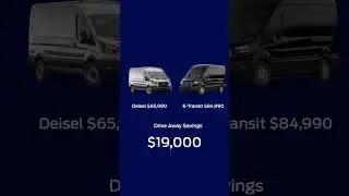 Ford E-Transit vs. Transit Diesel over 8 Years. Will you save anything?