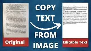 How To Copy Text From image OCR