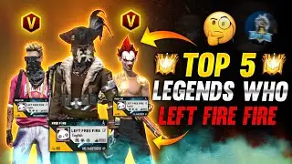 TOP 5 LEGENDS WHO LEFT FREE FIRE⚡⚡- GARENA FREE FIRE
