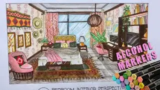 Architecture Manual Render Using Alcohol markers + GIVEAWAY!!