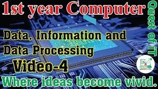 Data, Information and Data processing | [Urdu] | by Quest of IT