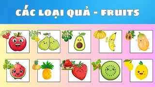 🍉🍌 Học Tiếng Anh Cho Bé: Tên Các Loại Quả | Fruits Names for Kids 🧸 | Oh Vui Kids