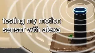 finally set up our motion sensor with alexa