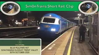 Blue Pullman HST passing Rugeley Trent Valley (30th October 2020)