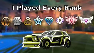 I Played in Every Rocket League Rank From BRONZE to PRO (101% Complete)