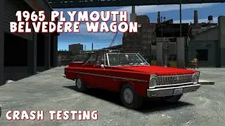 GRAND THEFT AUTO IV 1965 PLYMOUTH BELVEDERE WAGON CRASH TESTING HD