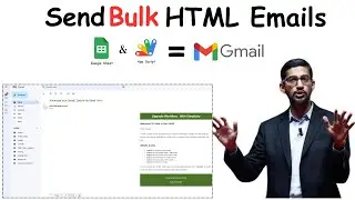 How to Send Bulk Email from Gmail | Google App Script