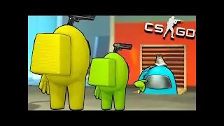 АМОНГ АС ОТ ПЕРВОГО ЛИЦА В КС ГО! AMONG US В CS:GO