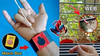 How To Make SPIDER-MAN Web Shooter with Matchbox | DIY Webshooter | Spider-Man webshooter real life
