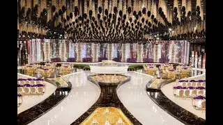 Luxurious Entirely Customised WEDDING DESIGN Beyond Luxury with Extraordinary Ceiling Installation