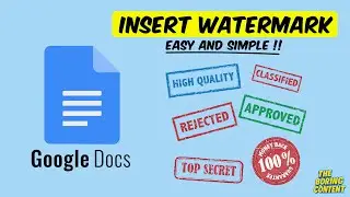 How to Add a Watermark in Google Docs (EASY TUTORIAL)