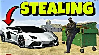 Stealing All SPORTS CARS i see Using TRASH VEHICLE in GTA 5 RP