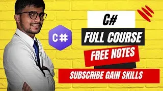 C# Tutorial In Hindi | C# full course 2024