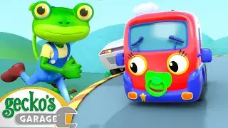Baby Truck's First Driving Test | Gecko's Garage Stories and Adventures for Kids | Moonbug Kids