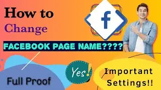 how to change facebook page name error from app update edit page info kaise change kare page name