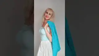 Летний жакет из фантазийной пряжи 
