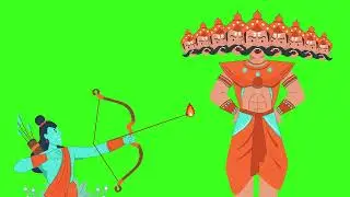Ravan Dahan Dussehra Green Screen Animation 