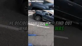 Angry Guy Flips Off Motorcycle Rider
