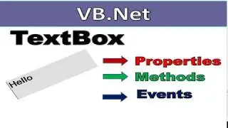 VB.Net TextBox Control Properties,Methods and Events in Hindi