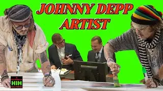 Johnyy Depp The ARTIST! (Courtroom Drawing)