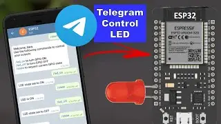 Telegram control LED ESP32 || telegram control iot projects || ESP32 Telegram Bot to Control LED