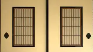 01. Small paper sliding windows on sliding screen doors【障子のふすま】