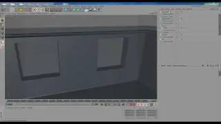 Cinema 4D. Интерьер комнаты. Стены, потолочный карниз. Р1, Ч2