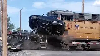 Train Crashes, Wrecks & Near Misses Caught on Camera!