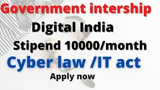Government internship with stipend|free govt. internship certificate|#governmentinternship