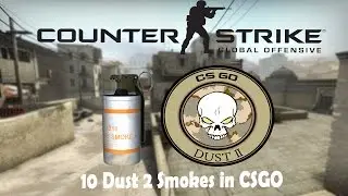 CSGO ✦ Top 10 Dust 2 Smokes Tutorial (Beginner's Guide)