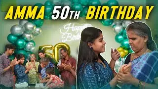 SHANMU அம்மா-க்கு 50th BIRTHDAY 😍 அம்மாவ அழுக வச்சுட்டோம் 😢
