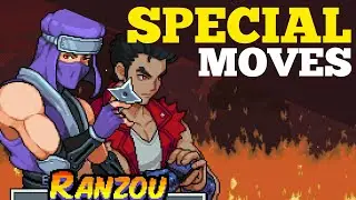 Ranzou All Special Moves | Free DLC Character | Double Dragon Gaiden : Rise of the Dragon
