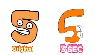 Alphabet Number Lore But I Draw It in 3 seconds! (1-9)