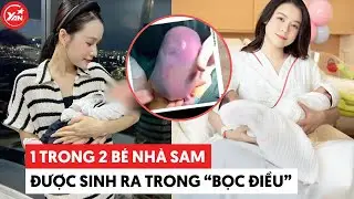 Sam sinh đôi, trong đó một em bé chào đời trong 