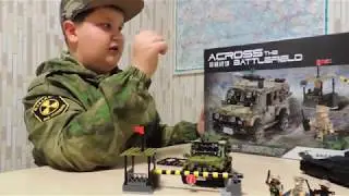 китайский набор военный джип от xinbao
