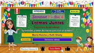 5to y 6to primaria - AeC - Decisiones valiosas - Maria Reiche y Ruth Shady