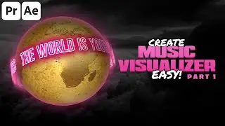 Create Music Visualizer (EASY) | After Effects Tutorial | Rotating Text Effect