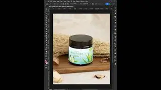 Label Mockup With Warp Cylinder in Photoshop 2023 
