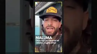 Otra vez Maluma fue victima de robo en Medellin. Esta vez le robaron el celular #maluma