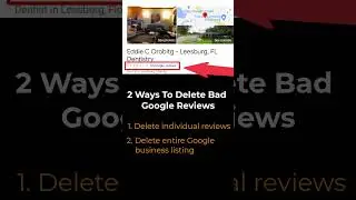 Delete google reviews guaranteed, 2 ways #affordablereputationmanagement #shorts