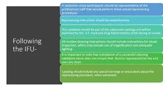 Human Factors and Quality Testing for Device Reprocessing