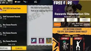 Free Fire Grand Final Reward Claim Now ll Free Fire New Custom Card l NEW tournament clash squad cup