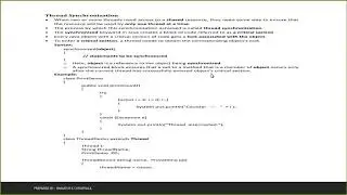 Thread Synchronization Example , Java , Synchronized , Try Catch block , Exception Handling