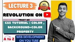 CSS Tutorial : Background Color, Text Color |Background color in css|Complete web development course
