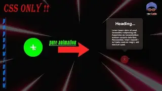 Popup message animation by CSS&Java only !! 