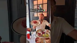 Delicious Beef Tartare in Italy #meat #rome #show