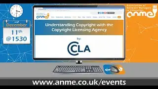 ANME Webinar: Understanding Copyright with the CLA