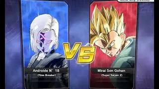 Xenoverse 2 - Requested match (PC): N°18 Supercattivo vs Mirai Gohan Super Saiyan 2