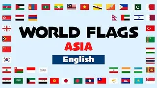 [ASIA /48 Countries] World Flags  |  Learn the flags！  | Flags of the world